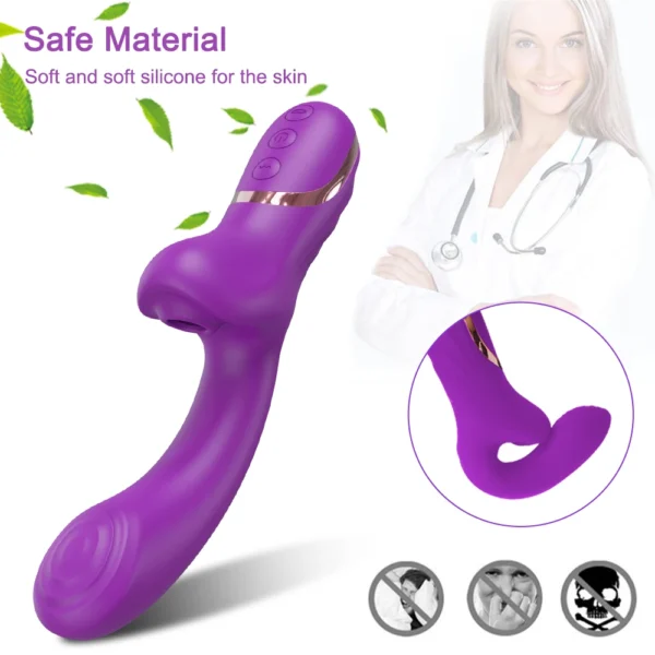 Vibromasseur double stimulation Élixir Sensuel – Clitoris & Point G – Image 4