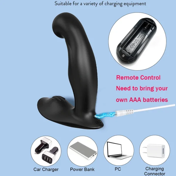 ​Masseur de Prostate Télécommandé Ohio DD02 – Plug Anal Télescopique en Silicone Médical pour Hommes – Image 6