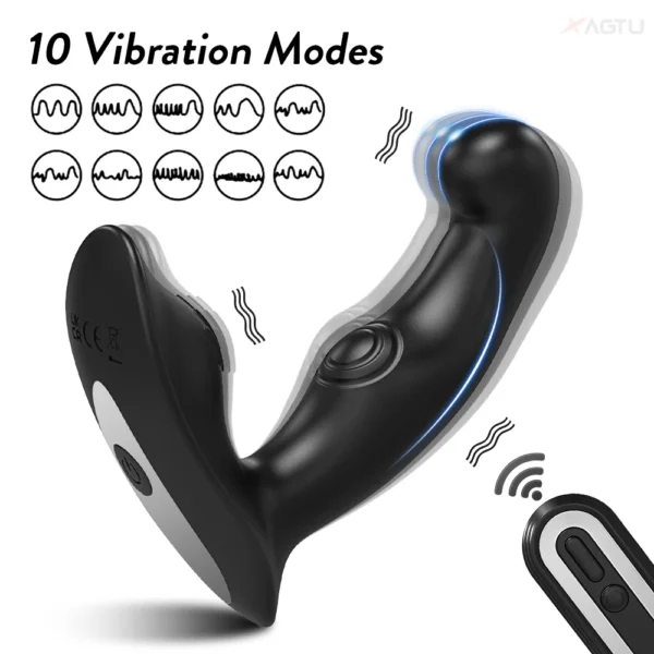 ​Masseur de Prostate Télécommandé Ohio DD02 – Plug Anal Télescopique en Silicone Médical pour Hommes – Image 3