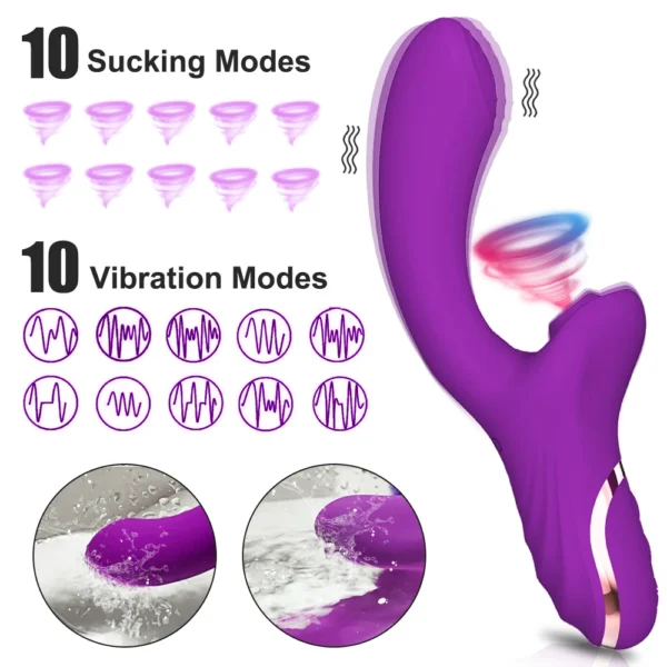 Vibromasseur double stimulation Élixir Sensuel – Clitoris & Point G – Image 2