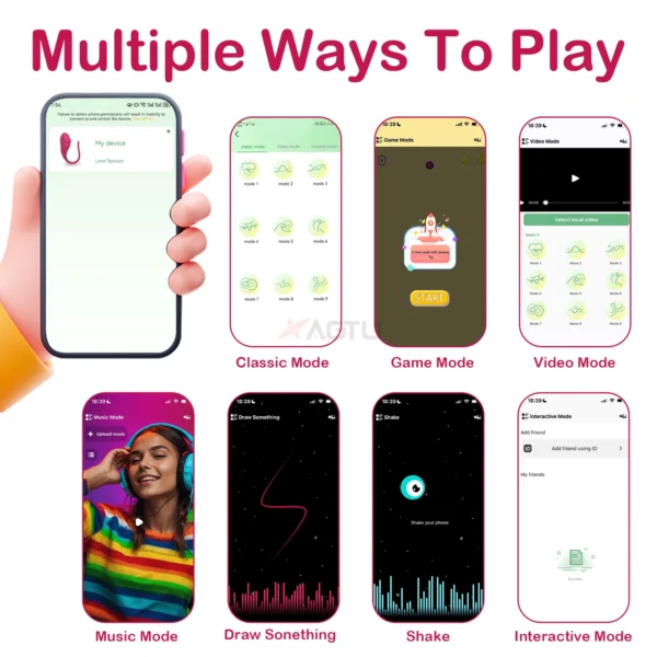 Vibromasseur connecté – Contrôle via App Love Spouse – Image 2
